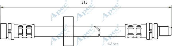 APEC BRAKING Pidurivoolik HOS3428